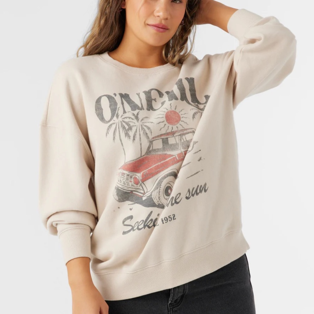 O'Neill Seeking The Sun Graphic Oversized Sweater